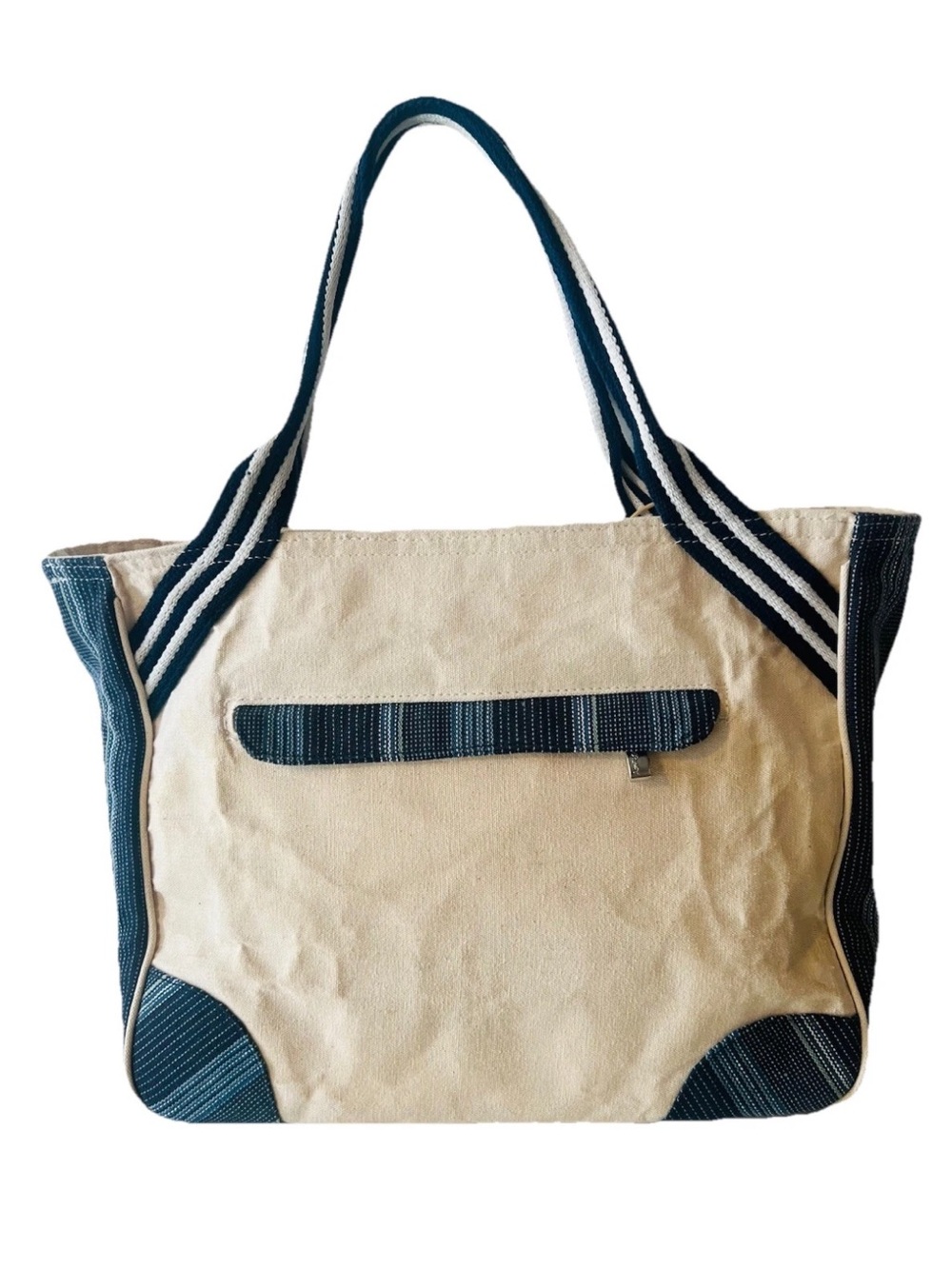 GUY HARVEY “Save Our Oceans” Large White Canvas Boat Tote Bag - Picture 6 of 14